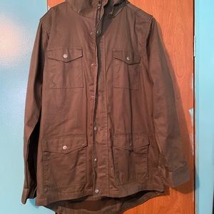 Green hooded utility jacket-everyday wear